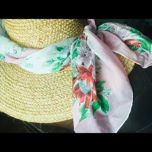 Romantic Vintage HADSON Floral Silk Scarf